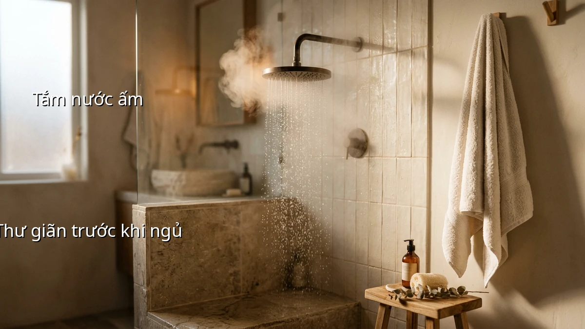 Tắm nước ấm tối muộn thế nào để dễ ngủ